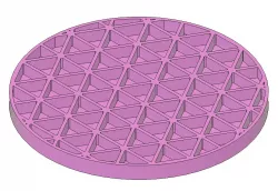 Isogrid Coaster