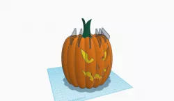 Jack-O-Lantern Knife Display