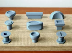Knobs and handles for doors and drawers
