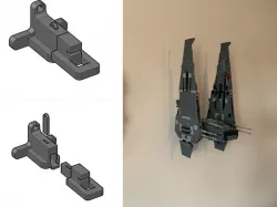 Lego Kylo Ren Command Shuttle Wall Mount