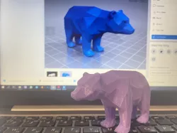 Low poly bear