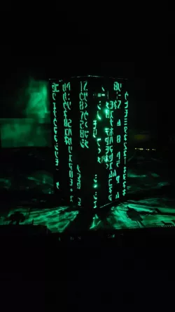Matrix Code / Alien Code Lamp