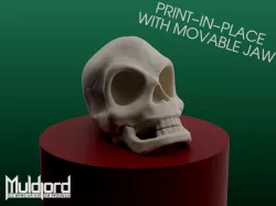 Murray the Demonic Talking Skull (Print-in-place)
