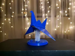 Origami flapping bird bubblehead (with flapping wings)