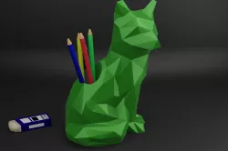 PEN CUP Low Poly FOX
