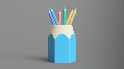 Pencil Shaped Pen Holder 01 (SC)