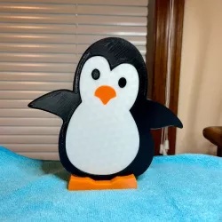 Penguin eye glasses holder