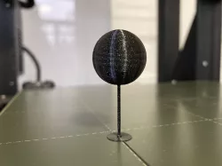 Pin Support Sphere Challenge G-code for Prusa MK3SMMU2S and MINI+