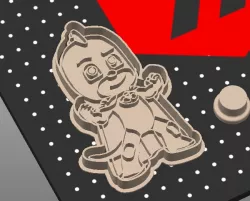 PJ Masks Gekko Cookie cutter