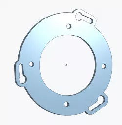 Pull starter removable plate