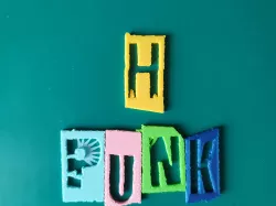 *️⃣ Punk font letter H