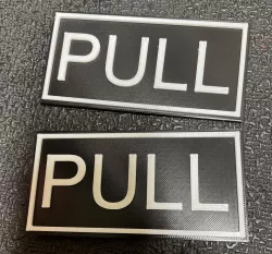 Push/Pull Sign