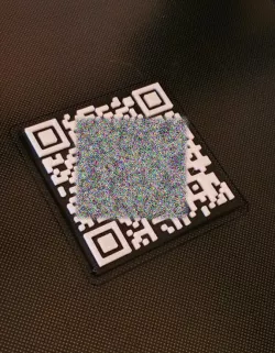 QR Code badge recipe - OpenSCAD