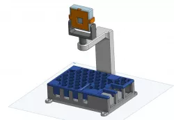Raspberry Pi 4B case with RPi camera 2 arm
