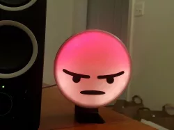 RGB LED Angry Reaction Face