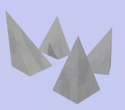 Right-angle pyramids