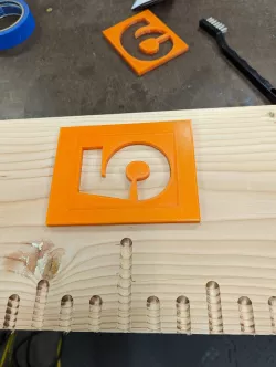 Router Number Templates for Growth Ruler
