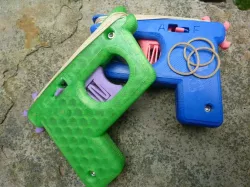 Rubber Band Gun - with Selectable Semi- or Full Auto- Mode