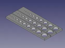 Screw Hole Tolerance Test (FreeCAD Component)