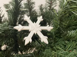 Simple Snowflake Christmas Ornament