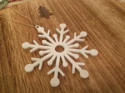 Snowflake Christmas Tree Ornament
