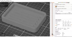Soap Dish with Optional Soft PLA Feet