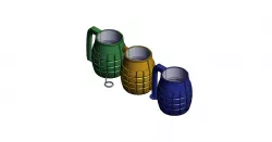 Soda can grenade holder
