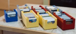 Stackable playing card boxes
