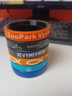 stackable silicon bracelet holder
