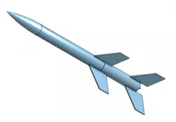 Stage 2 of a model Rocket I previously made