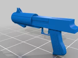 Star Wars Clone Wars suppressed trooper pistol in 1:12 , 1:6 and 1:1 scales