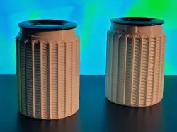 Superfast silica gel desiccant spool container - vase mode