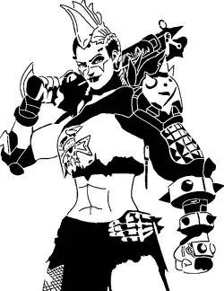 The Junker Queen stencil