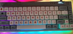 The1987Lite - A Handwired 65% revision of The1987 TKL with OLED and RGB!