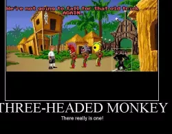 Three Headed Monkey Head