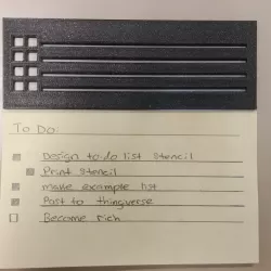 To Do list stencil