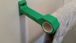 Towel Holder using PVC pipe