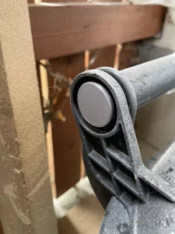 Trashbin cover pin