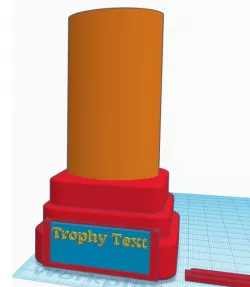 Trophy Pedestal and plaque