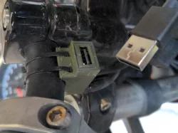 USB power supply for 22mm handlebars