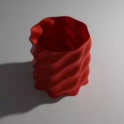 Vase mode pen holder