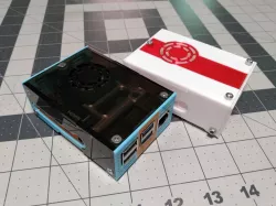 vGULFamf - Raspberry Pi 4 Case compatible with Argon Mini Fan HAT (or not)