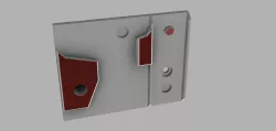 Wall Bracket to hang a 1" wide metal ruler and 6" Calipers