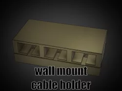 Wall mountable Cable Holder
