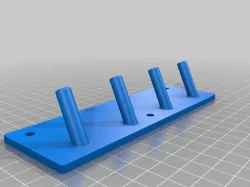 Wall-mounted key hooks