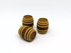 Wooden Rope Barrel for Gloomhaven