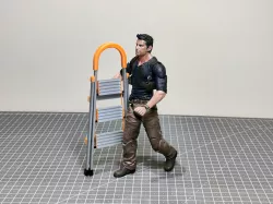 1/10 Scale Folding 3 Tier Step Ladder