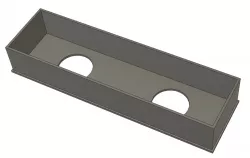 1 DIN car stereo faceplate for 12v power sockets - Reverse Engineered in Fusion 360 For Further Modification