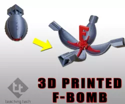 3D printed F bomb