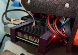 3D printer mounting bracket for Raspberry Pi in aluminum case